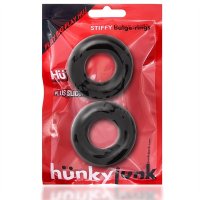 Preview: Oxballs STIFFY 2-pack Bulge Cockrings - Tar Ice