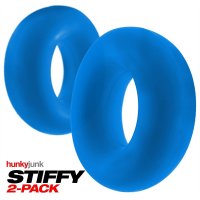 Preview: Oxballs STIFFY 2-pack Bulge Cockrings - Teal Ice