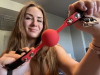 Preview: Red silicone gag