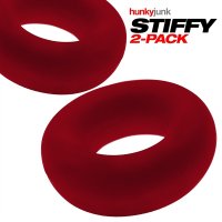 Preview: Oxballs STIFFY 2-pack Bulge Cockrings - Cherry Ice