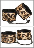 Preview: Leopard Wild Passion - Leopard Print Bondage Set with Flogger