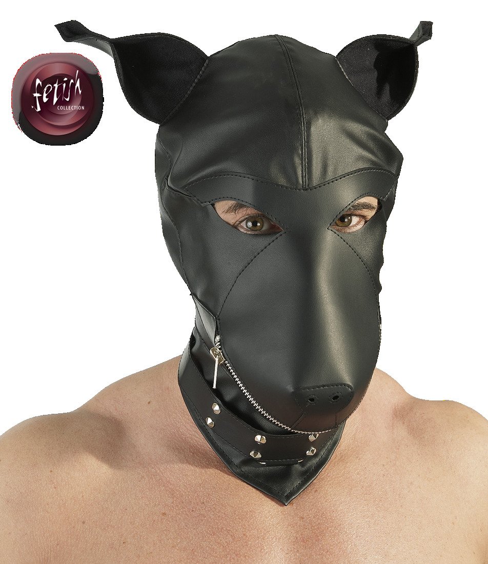 Dog head mask: dominance & submission