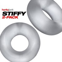 Preview: Oxballs STIFFY 2-pack Bulge Cockrings - Clear Ice