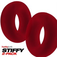 Preview: Oxballs STIFFY 2-pack Bulge Cockrings - Cherry Ice