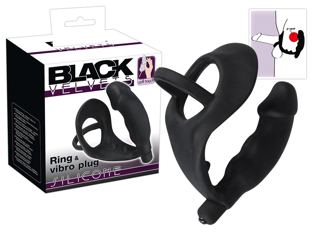 Vibro cockring with Anal plug