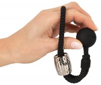 Preview: Penis strap with ball weight - Heavy Rope Cock Strap for intense pleasure