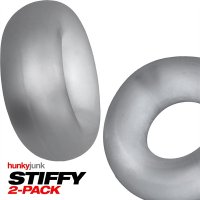 Preview: Oxballs STIFFY 2-pack Bulge Cockrings - Clear Ice