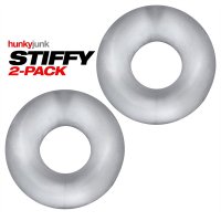 Preview: Oxballs STIFFY 2-pack Bulge Cockrings - Clear Ice