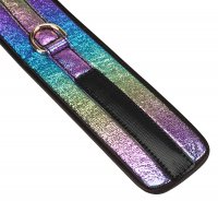 Preview: Exclusive Glossy Rainbow restraint set for intense bondage experiences