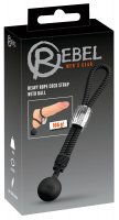 Preview: Penis strap with ball weight - Heavy Rope Cock Strap for intense pleasure