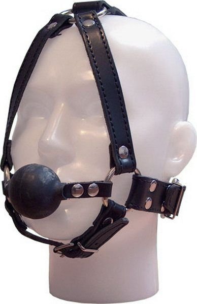 Ball gag face harness