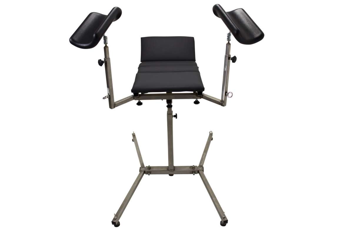 Universal spanking bench / Gyn chair made ​​of stainless steel