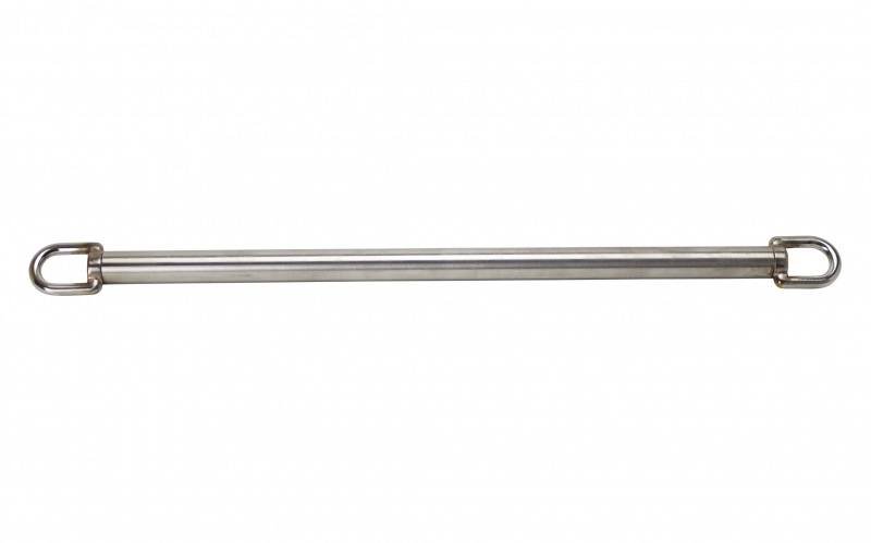 Stainless steel spreader bar with fixed ring eyelets