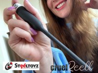 Preview: Black dilator with vibration in seven steps