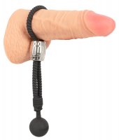 Preview: Penis strap with ball weight - Heavy Rope Cock Strap for intense pleasure