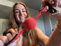 Preview: Red silicone gag