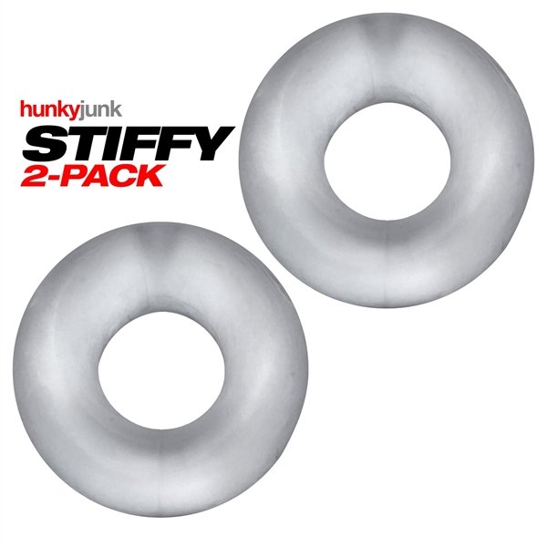 Oxballs STIFFY 2-pack Bulge Cockrings - Clear Ice