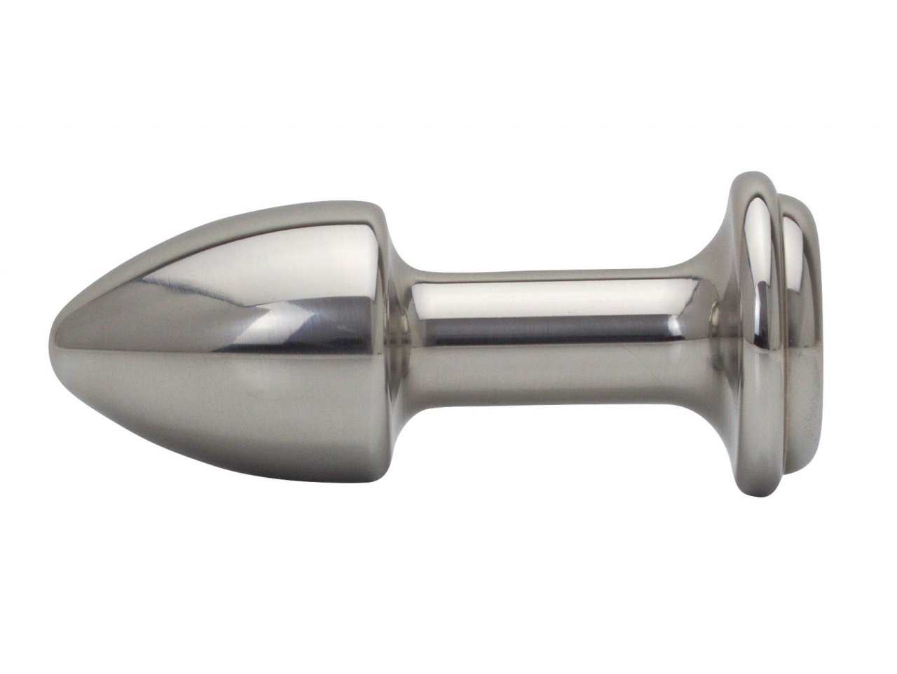 Noble stainless steel Buttplug 35 mm with stone