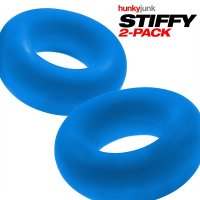 Preview: Oxballs STIFFY 2-pack Bulge Cockrings - Teal Ice