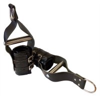 Premium hanging wrist cuff with grab handle