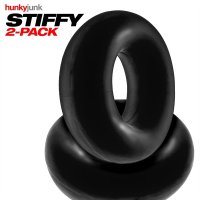 Preview: Oxballs STIFFY 2-pack Bulge Cockrings - Tar Ice